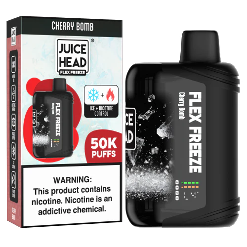 Cherry Bomb Disposable Vape (50000 Puffs) by Juice Head Flex Freeze