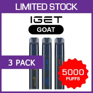 IGET GOAT – 5000 PUFFS – 3 PACK