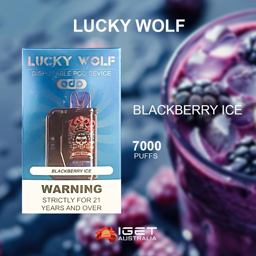 LUCKY WOLF BLACKBERRY ICE – 7000 PUFFS