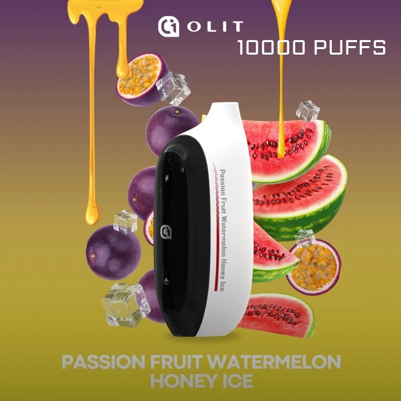 OLIT PASSION FRUIT WATERMELON HONEY ICE – 10000 PUFFS