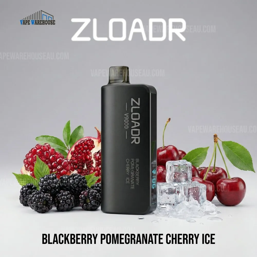 ZLOADR V9000 Puffs Blackberry Pomegranate Cherry Ice
